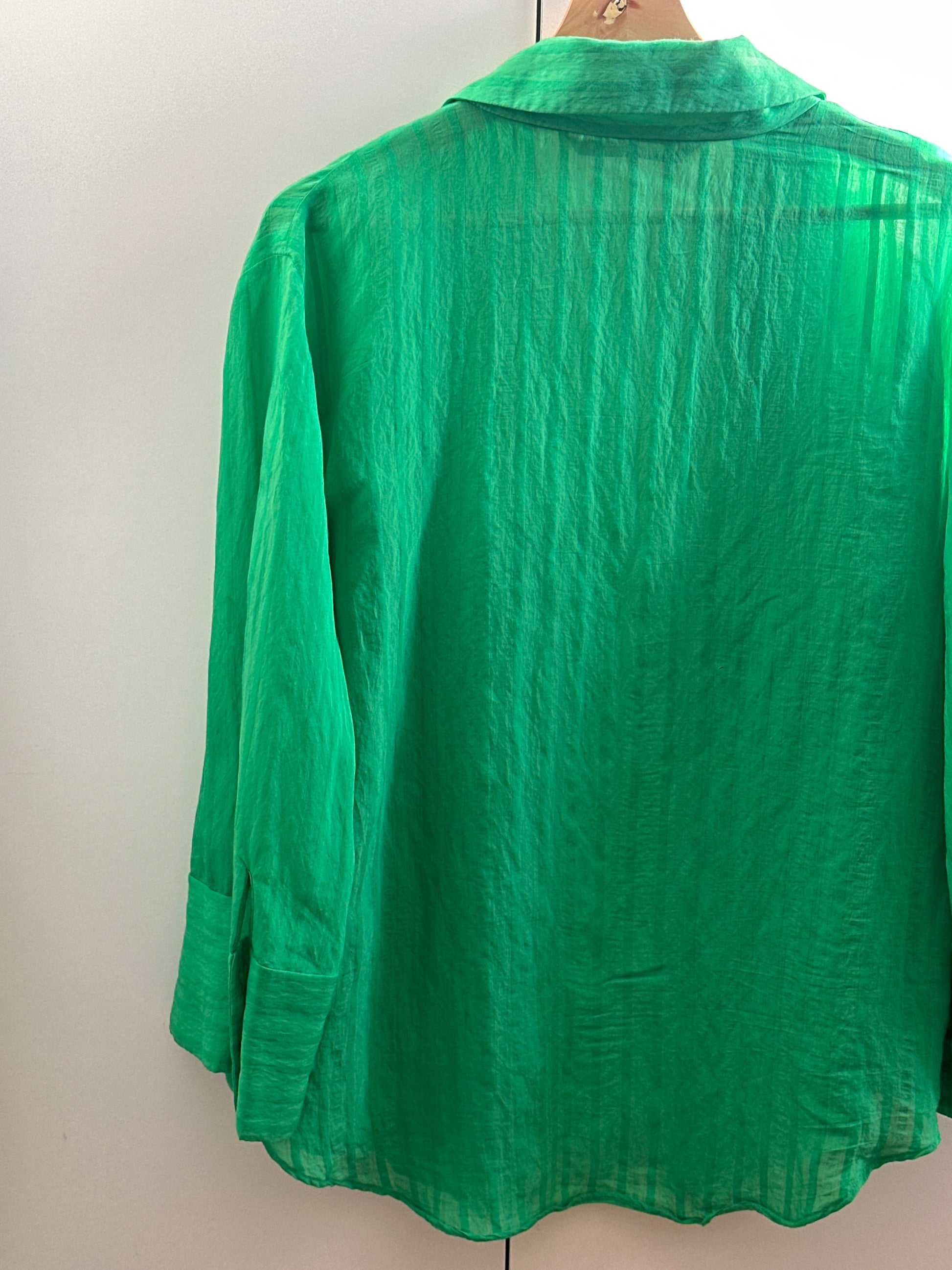 Camisa verde Zara