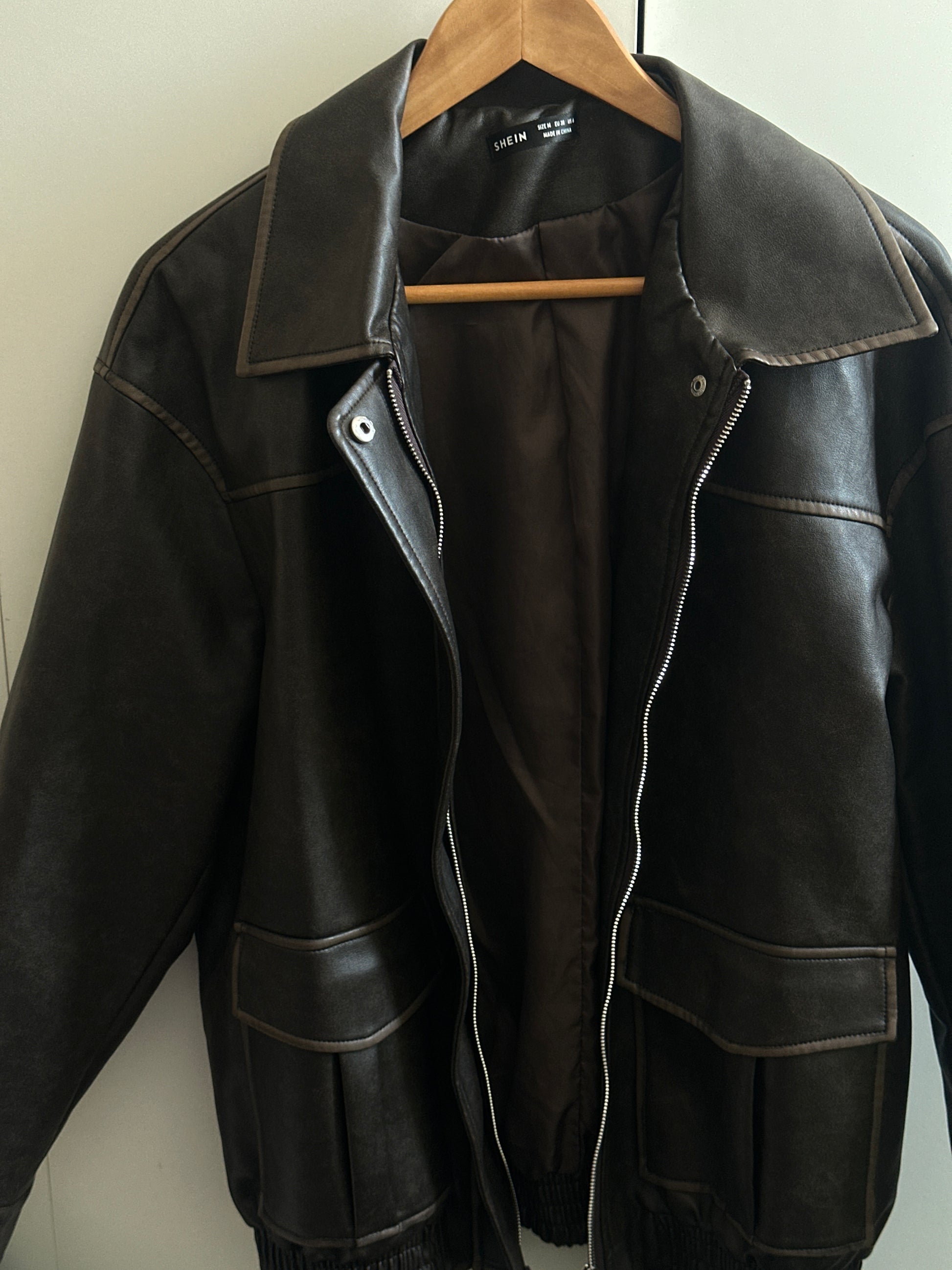 Chaqueta ecocuero Shein