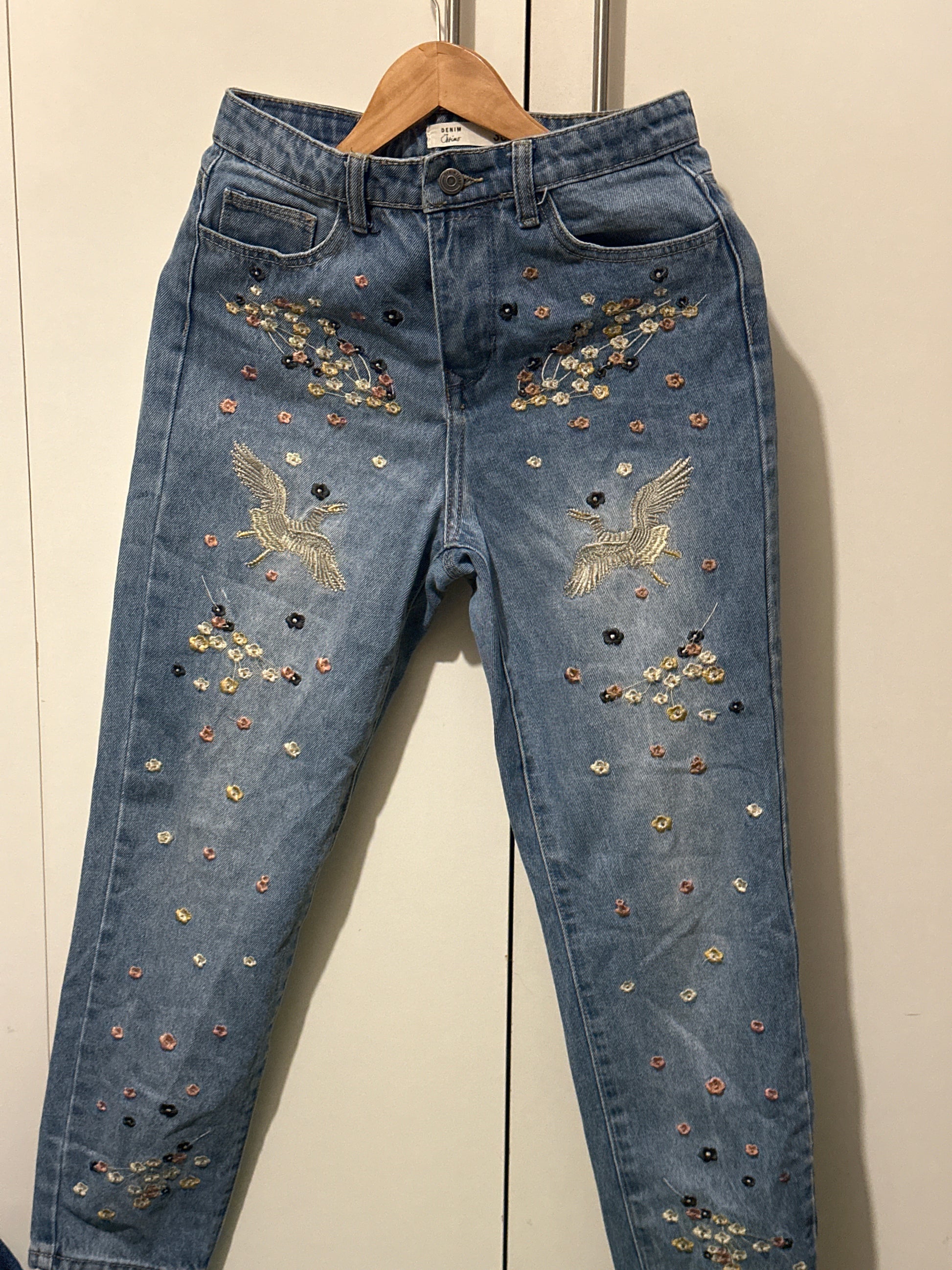 Pantalon bordado talla 38