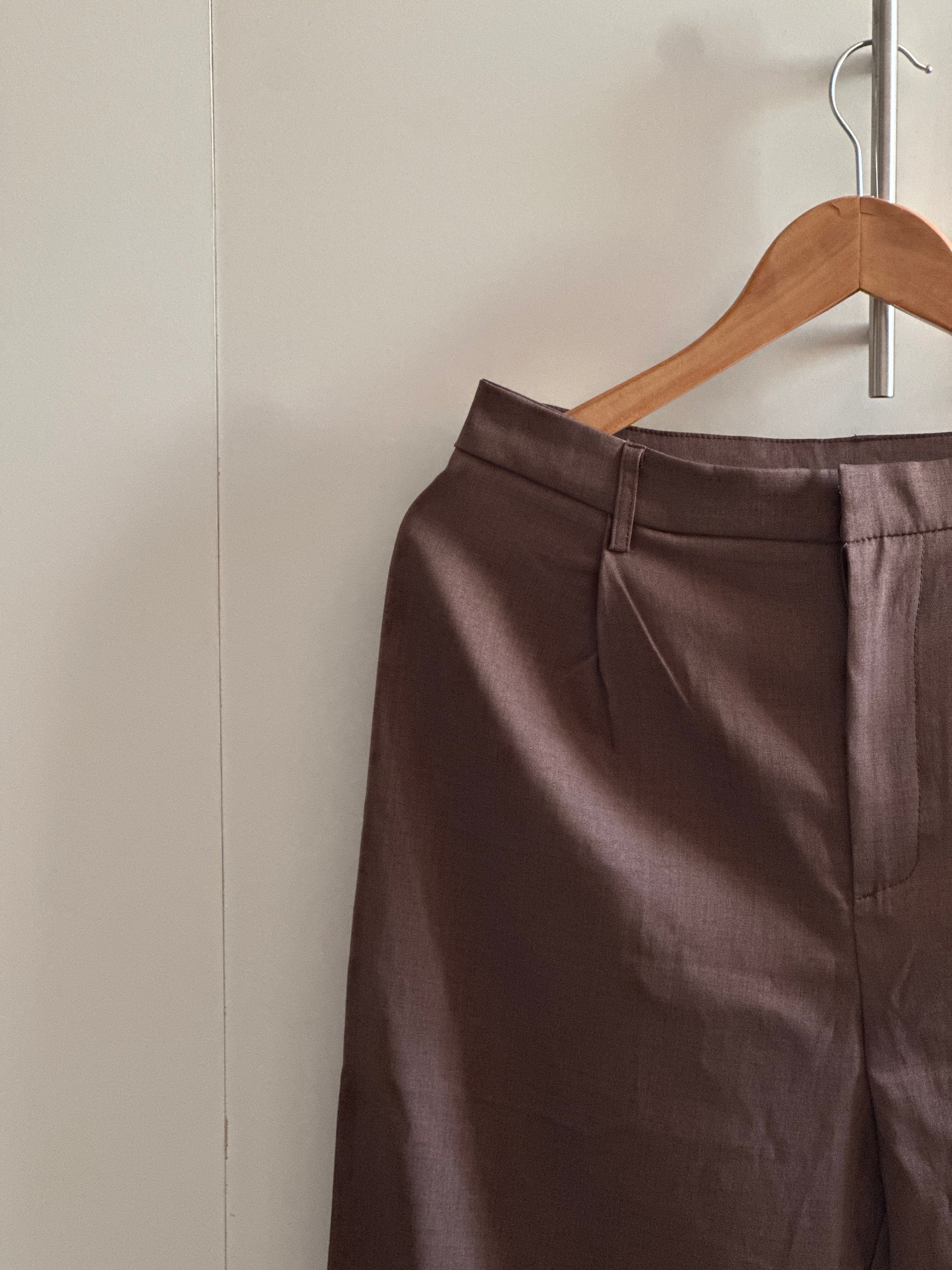 Pantalón shein talla S sastrero café