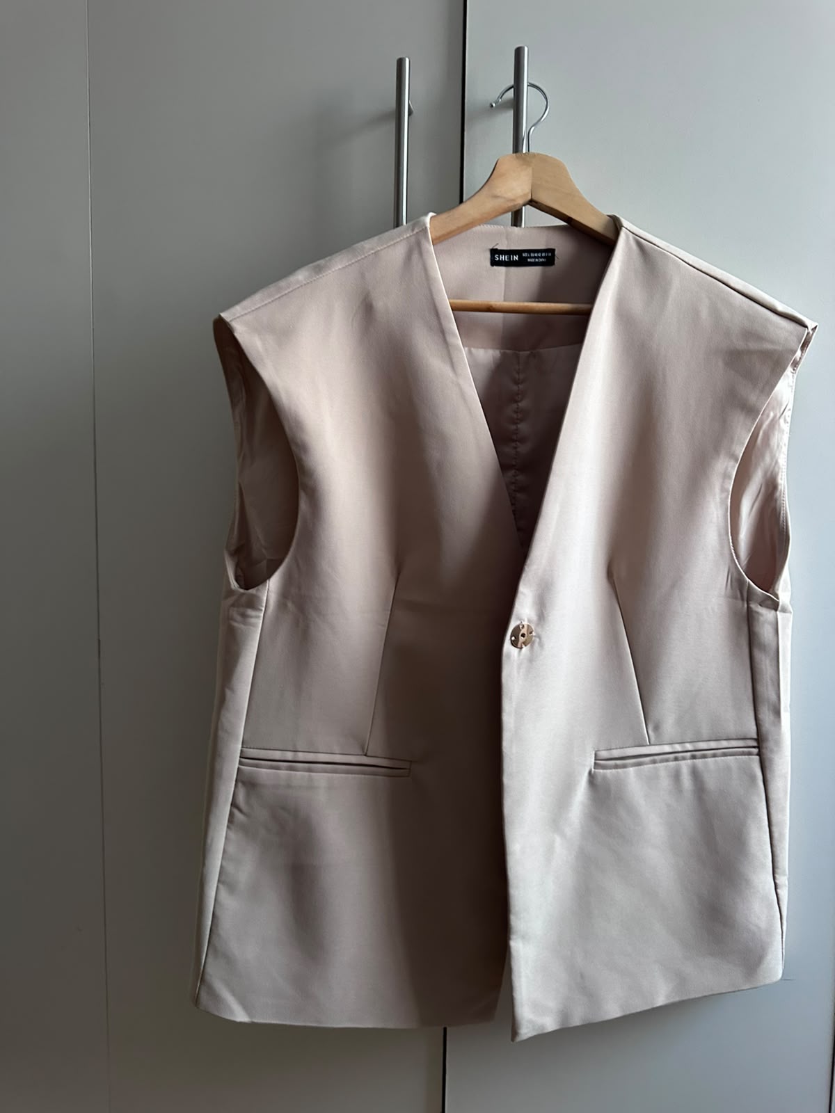 Blazer sin mangas Shein
